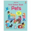 Usborne First Sticker Book Pets